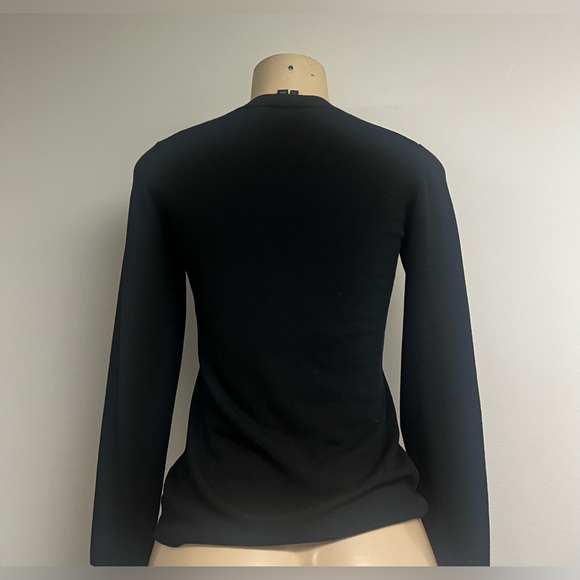 Theory Black and White Colorblock Blouse - Picture 2 of 5